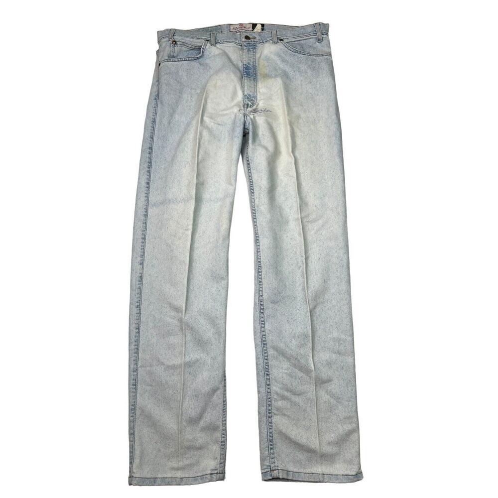 Levi's Signature VTG 90s Flex Denim Straight Leg Jeans FLAW Light Wash 38x32